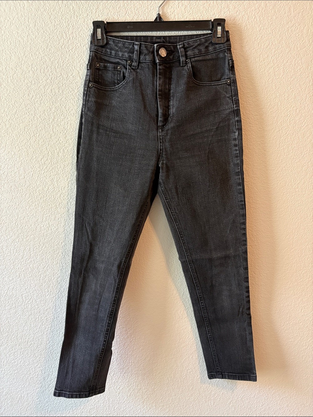 ASOS High-Rise Black Slim Jeans